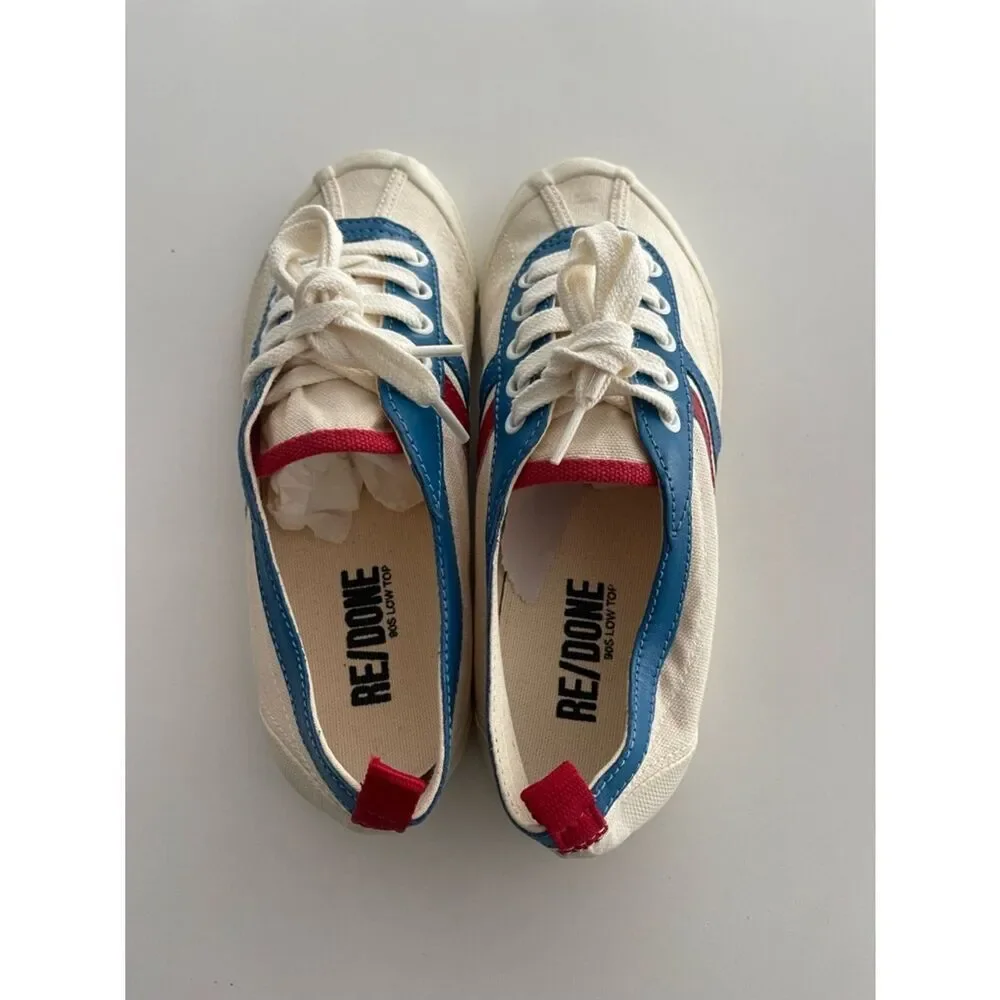 RE/DONE 90s Low Top Sneakers Size 6.5 or Eu 37 new/ small flaw